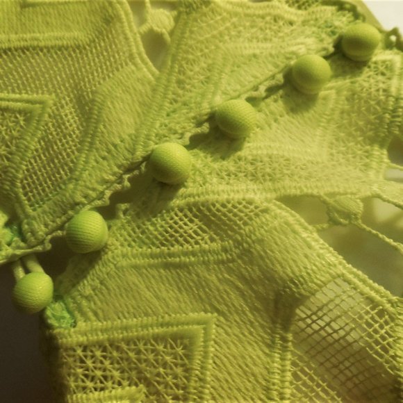 Dress Lace Neon Green Minidress open back Clubwear night out NWT - Picture 7 of 8